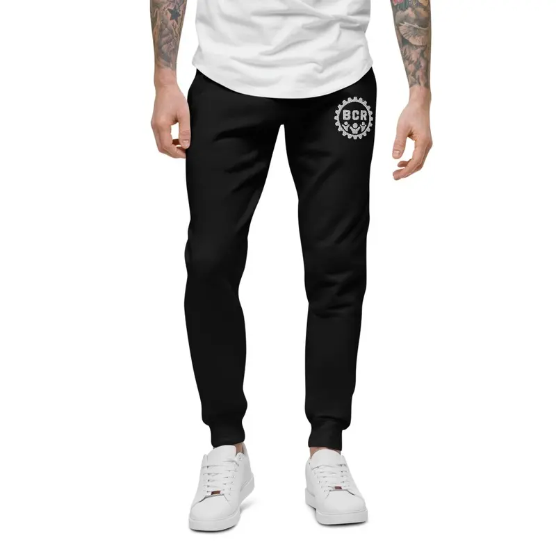 BCR White Logo Joggers